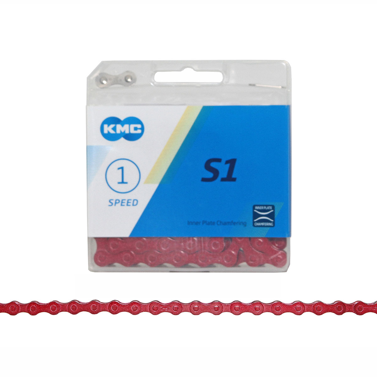 KMC Chain 1/2x1/8x112 1/Speed Red.